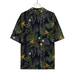 Night Tropical Hawaii Pattern Print Rayon Hawaiian Shirt