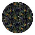 Night Tropical Hawaii Pattern Print Round Floor Mat