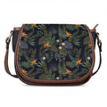 Night Tropical Hawaii Pattern Print Saddle Bag