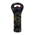 Night Tropical Hawaii Pattern Print Single Neoprene Wine Tote