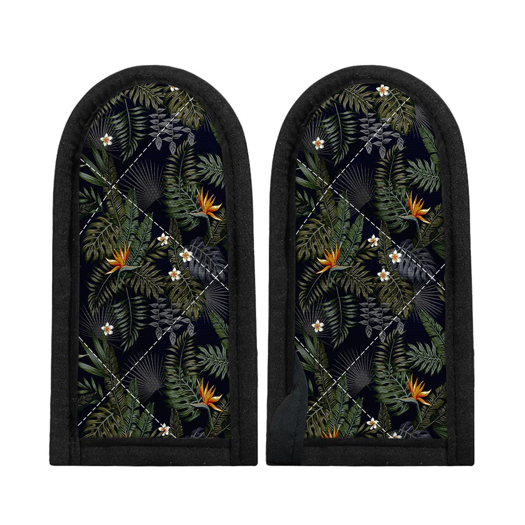 Night Tropical Hawaii Pattern Print Skillet Handle Cover