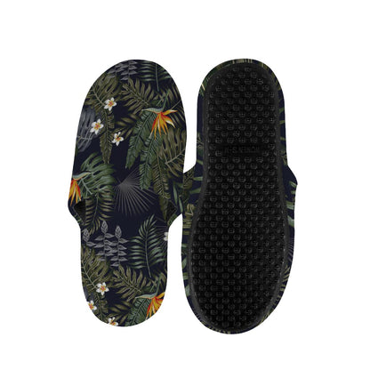 Night Tropical Hawaii Pattern Print Slippers