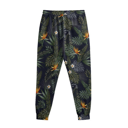 Night Tropical Hawaii Pattern Print Sweatpants