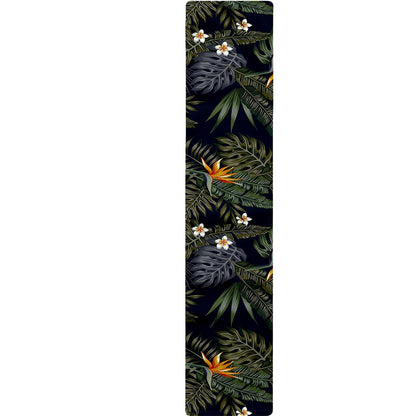 Night Tropical Hawaii Pattern Print Table Runner
