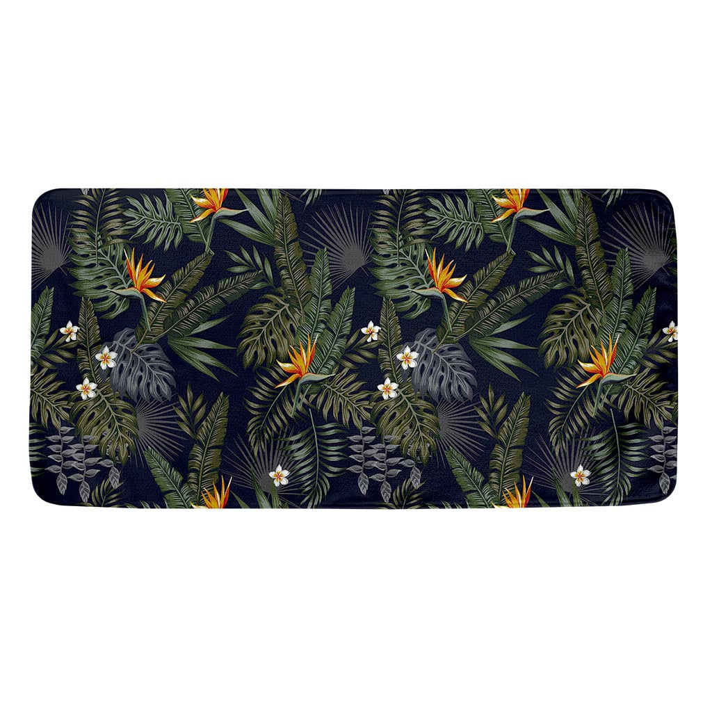 Night Tropical Hawaii Pattern Print Towel