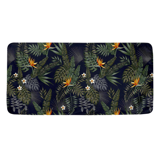 Night Tropical Hawaii Pattern Print Towel