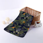 Night Tropical Hawaii Pattern Print Towel