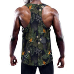Night Tropical Hawaii Pattern Print Training Tank Top