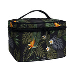 Night Tropical Hawaii Pattern Print Travel Makeup Bag
