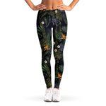 Night Tropical Hawaii Pattern Print Women's Leggings