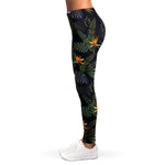 Night Tropical Hawaii Pattern Print Women's Leggings