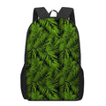 Night Tropical Palm Leaf Pattern Print 17 Inch Backpack