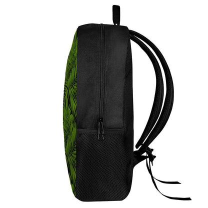 Night Tropical Palm Leaf Pattern Print 17 Inch Backpack