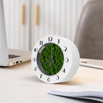 Night Tropical Palm Leaf Pattern Print Alarm Clock