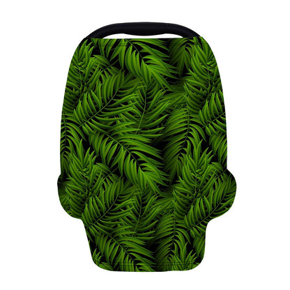 Night Tropical Palm Leaf Pattern Print Baby Seat Cover