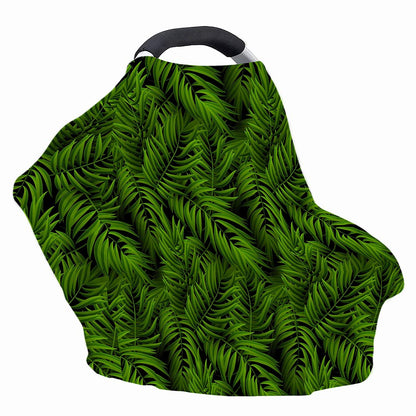 Night Tropical Palm Leaf Pattern Print Baby Seat Cover