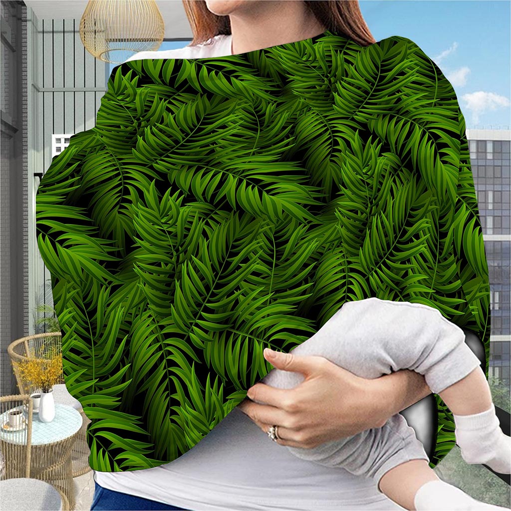 Night Tropical Palm Leaf Pattern Print Baby Seat Cover
