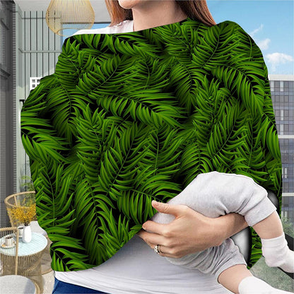 Night Tropical Palm Leaf Pattern Print Baby Seat Cover