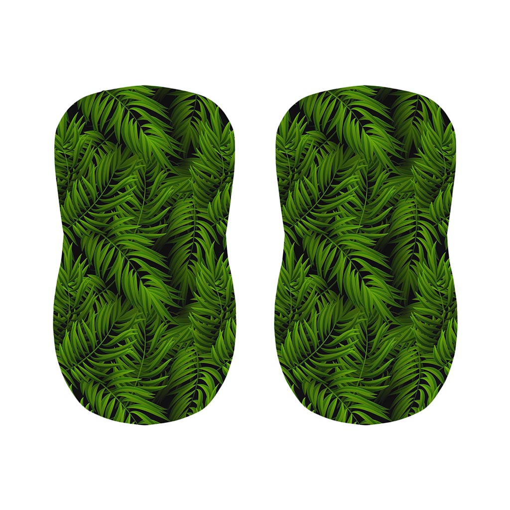 Night Tropical Palm Leaf Pattern Print Bar Stool Covers