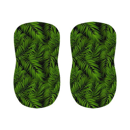 Night Tropical Palm Leaf Pattern Print Bar Stool Covers