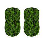 Night Tropical Palm Leaf Pattern Print Bar Stool Covers