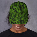 Night Tropical Palm Leaf Pattern Print Baseball Cap