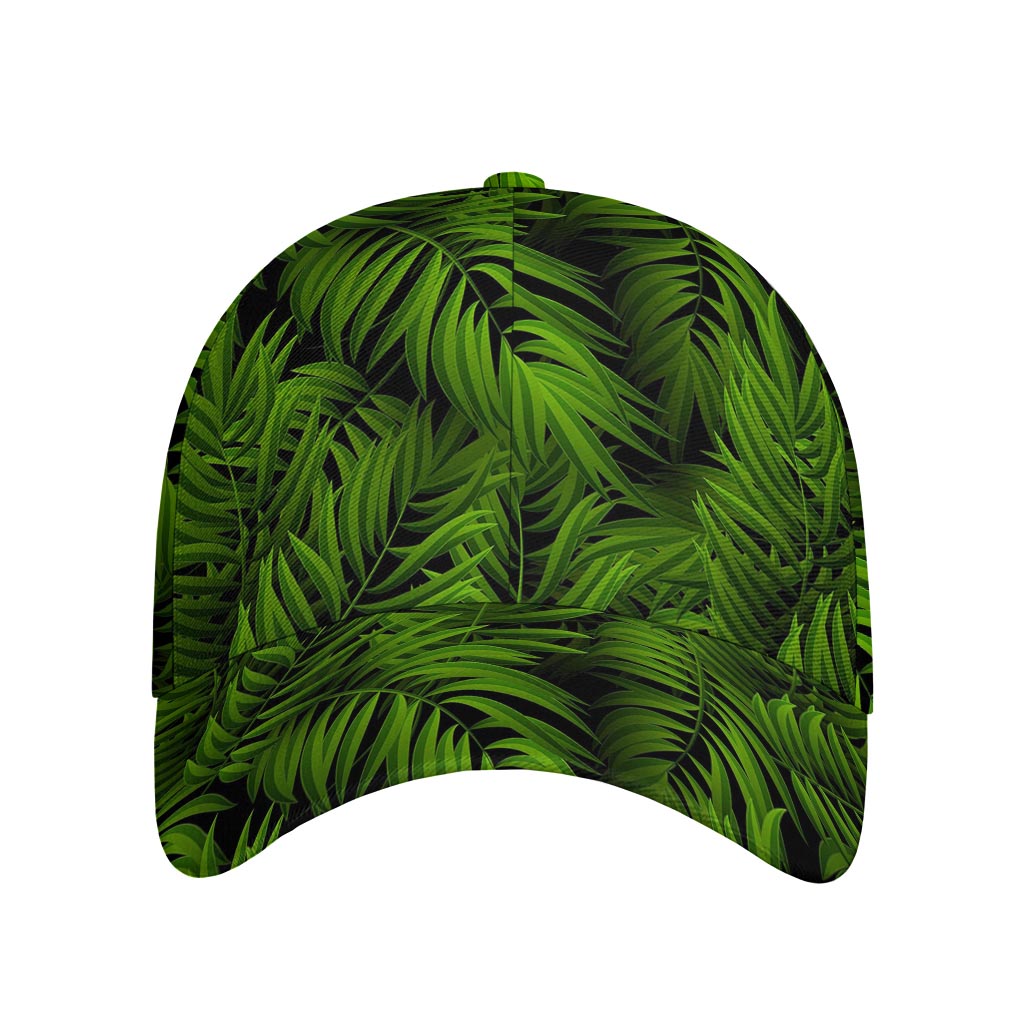 Night Tropical Palm Leaf Pattern Print Baseball Cap