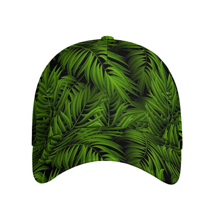 Night Tropical Palm Leaf Pattern Print Baseball Cap