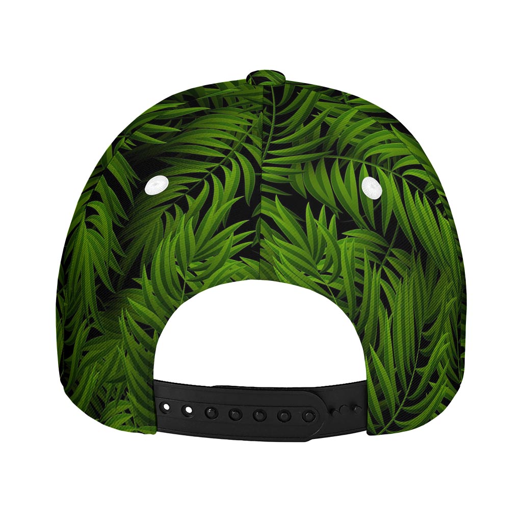 Night Tropical Palm Leaf Pattern Print Baseball Cap