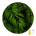 Night Tropical Palm Leaf Pattern Print Basketball