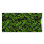 Night Tropical Palm Leaf Pattern Print Beach Towel