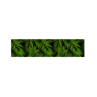 Night Tropical Palm Leaf Pattern Print Bed Runner