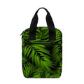 Night Tropical Palm Leaf Pattern Print Bible Tote Bag