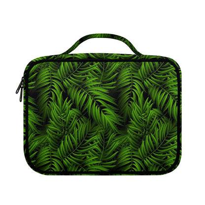 Night Tropical Palm Leaf Pattern Print Briefcase Bible Bag