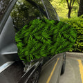 Night Tropical Palm Leaf Pattern Print Car Side Mirror Covers