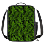 Night Tropical Palm Leaf Pattern Print Crossbody Lunch Bag