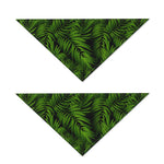 Night Tropical Palm Leaf Pattern Print Dog Bandana