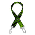 Night Tropical Palm Leaf Pattern Print Dog Seat Belt