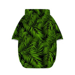 Night Tropical Palm Leaf Pattern Print Dog Zip Up Hoodie