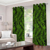 Night Tropical Palm Leaf Pattern Print Extra Wide Grommet Curtains
