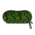 Night Tropical Palm Leaf Pattern Print Glasses Case