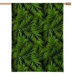 Night Tropical Palm Leaf Pattern Print House Flag