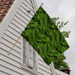 Night Tropical Palm Leaf Pattern Print House Flag