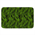 Night Tropical Palm Leaf Pattern Print Indoor Door Mat