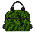 Night Tropical Palm Leaf Pattern Print Insulated Lunch Bag