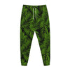 Night Tropical Palm Leaf Pattern Print Jogger Pants