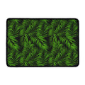Night Tropical Palm Leaf Pattern Print Kitchen Mat