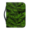 Night Tropical Palm Leaf Pattern Print Leather Bible Cover