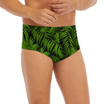 Night Tropical Palm Leaf Pattern Print Men's Briefs