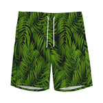 Night Tropical Palm Leaf Pattern Print Men's Sports Shorts
